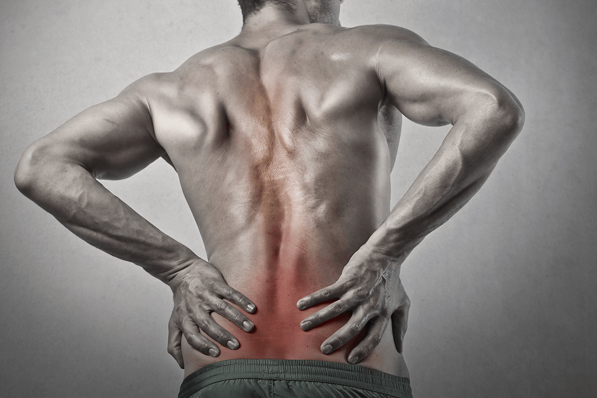 Main experiencing nerve pain in lower back