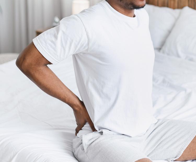 Man with lower back pain