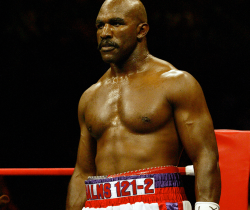 Evander Holyfield in the ring
