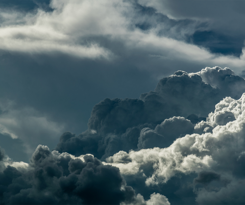 Dark storm clouds