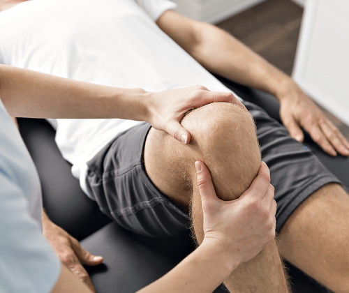 Man with knee pain