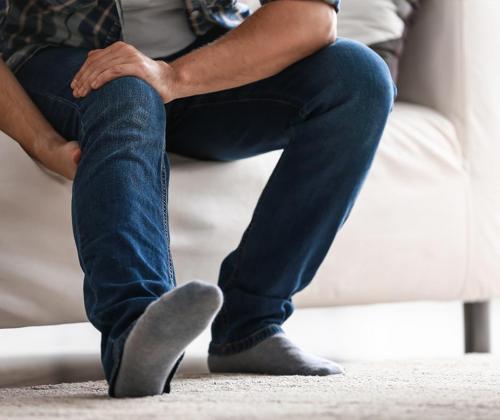 Man with lower extremity pain