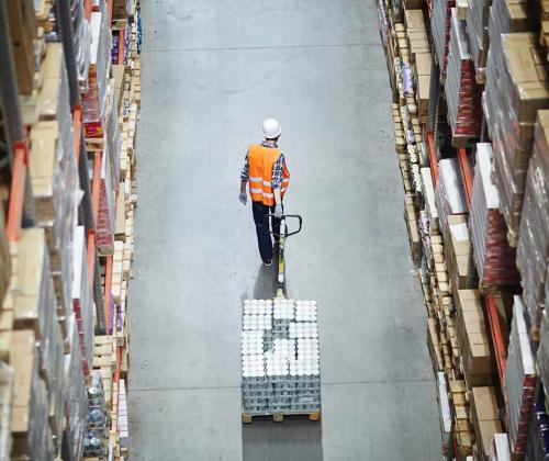 man working in warehouse