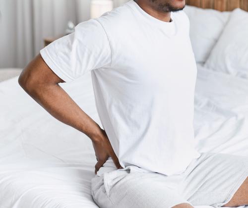 Man with lower back pain