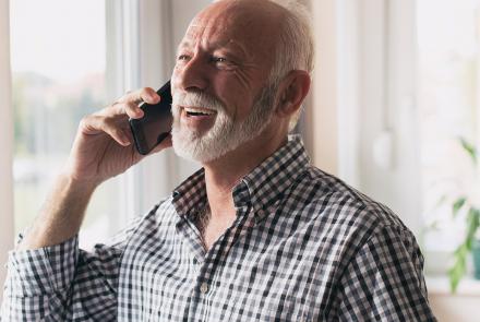 Man talking on phone