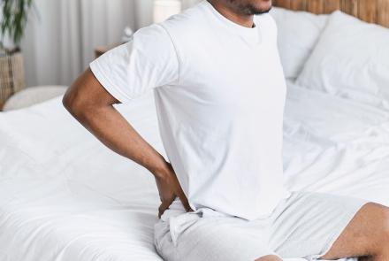 Man with lower back pain